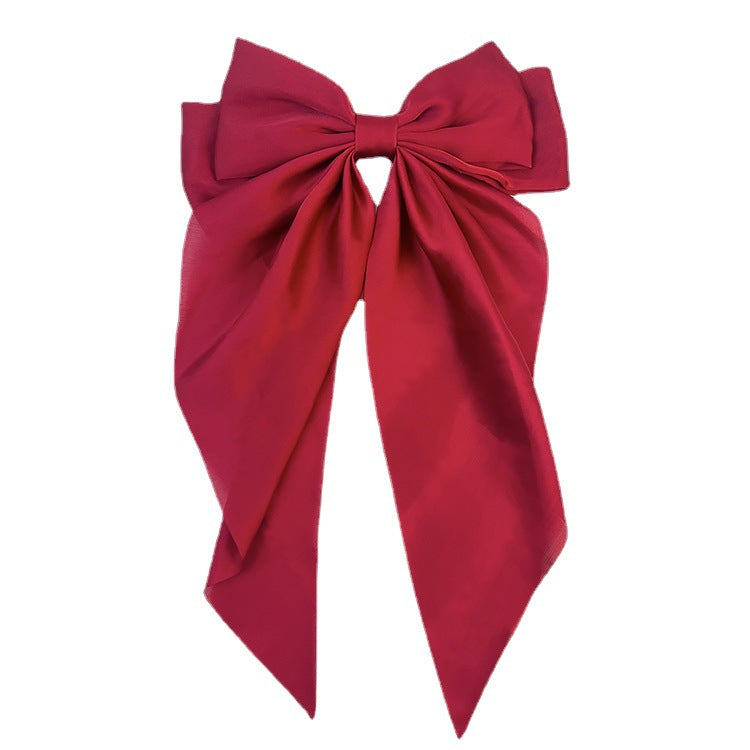 Wholesale Large Bow Ribbon Spring Clip Top Clip Hair Accessories